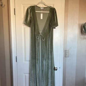 Baltic Born Meghan Velvet Wrap Maxi Dress